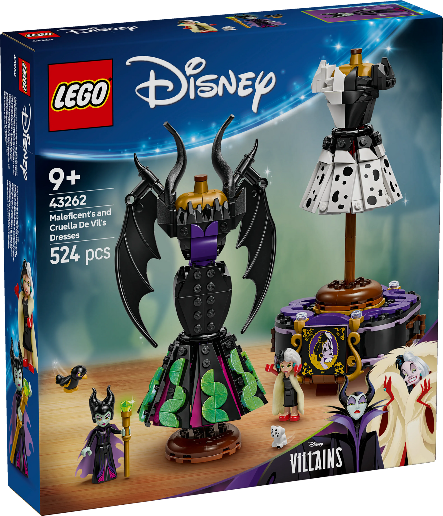 LEGO Die Kleider von Maleficent und Cruella De Ville 43262 Disney