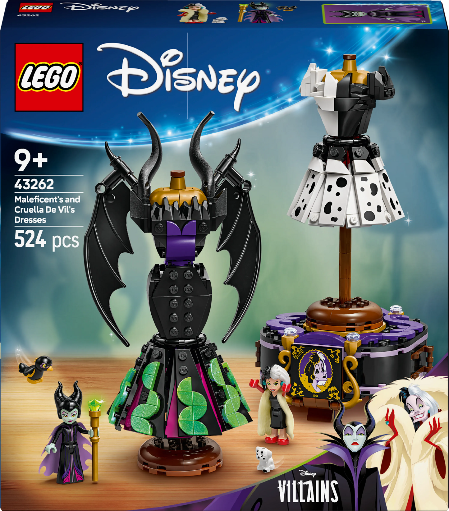 LEGO Die Kleider von Maleficent und Cruella De Ville 43262 Disney