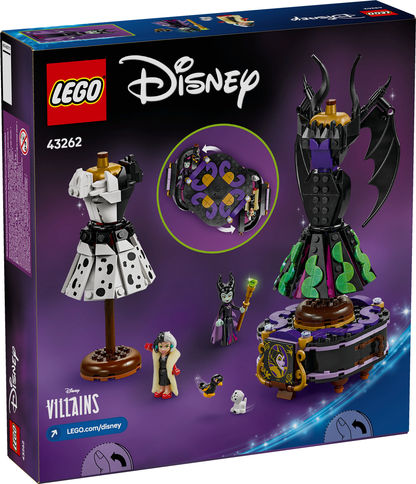 LEGO Die Kleider von Maleficent und Cruella De Ville 43262 Disney