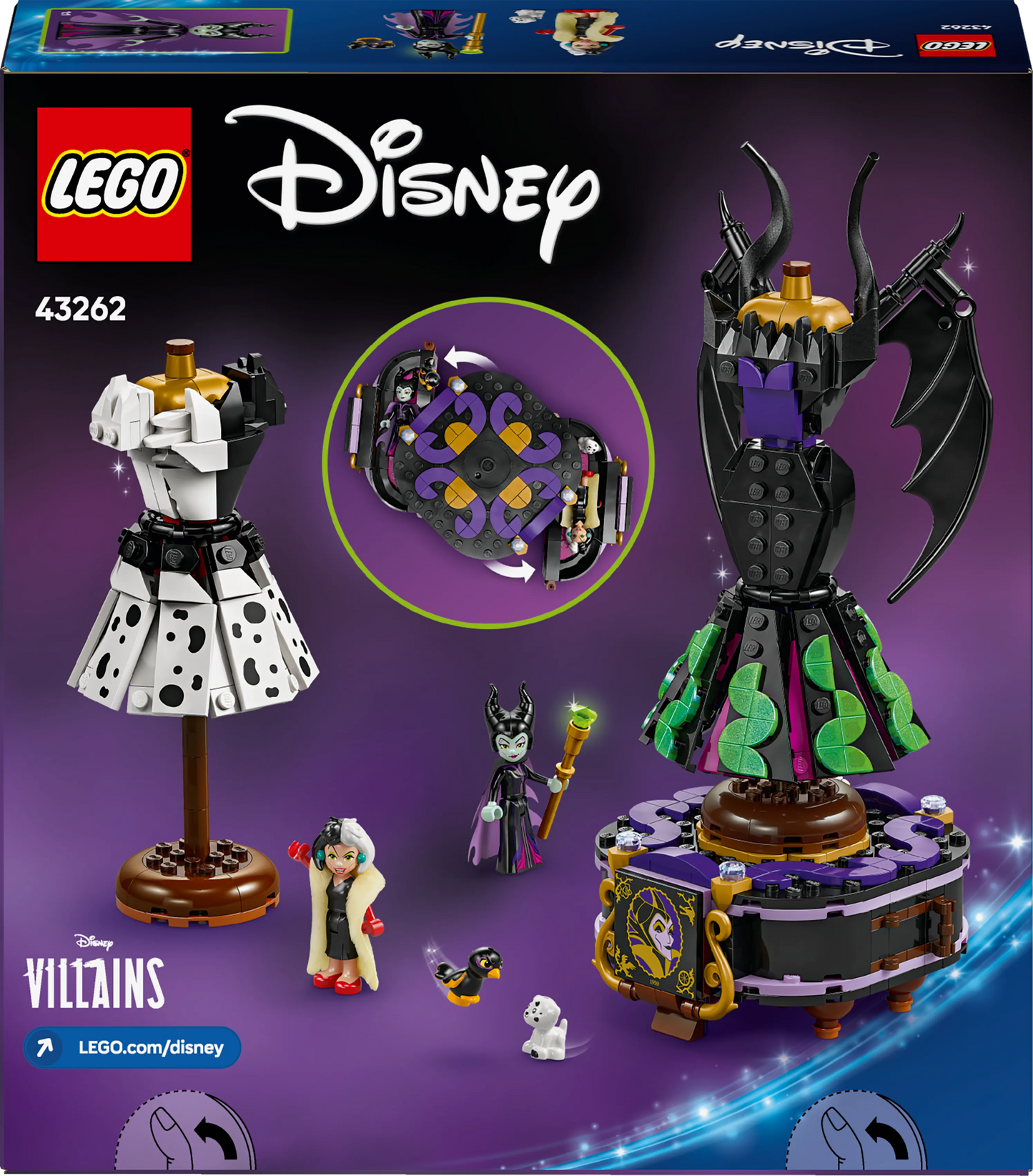 LEGO Die Kleider von Maleficent und Cruella De Ville 43262 Disney