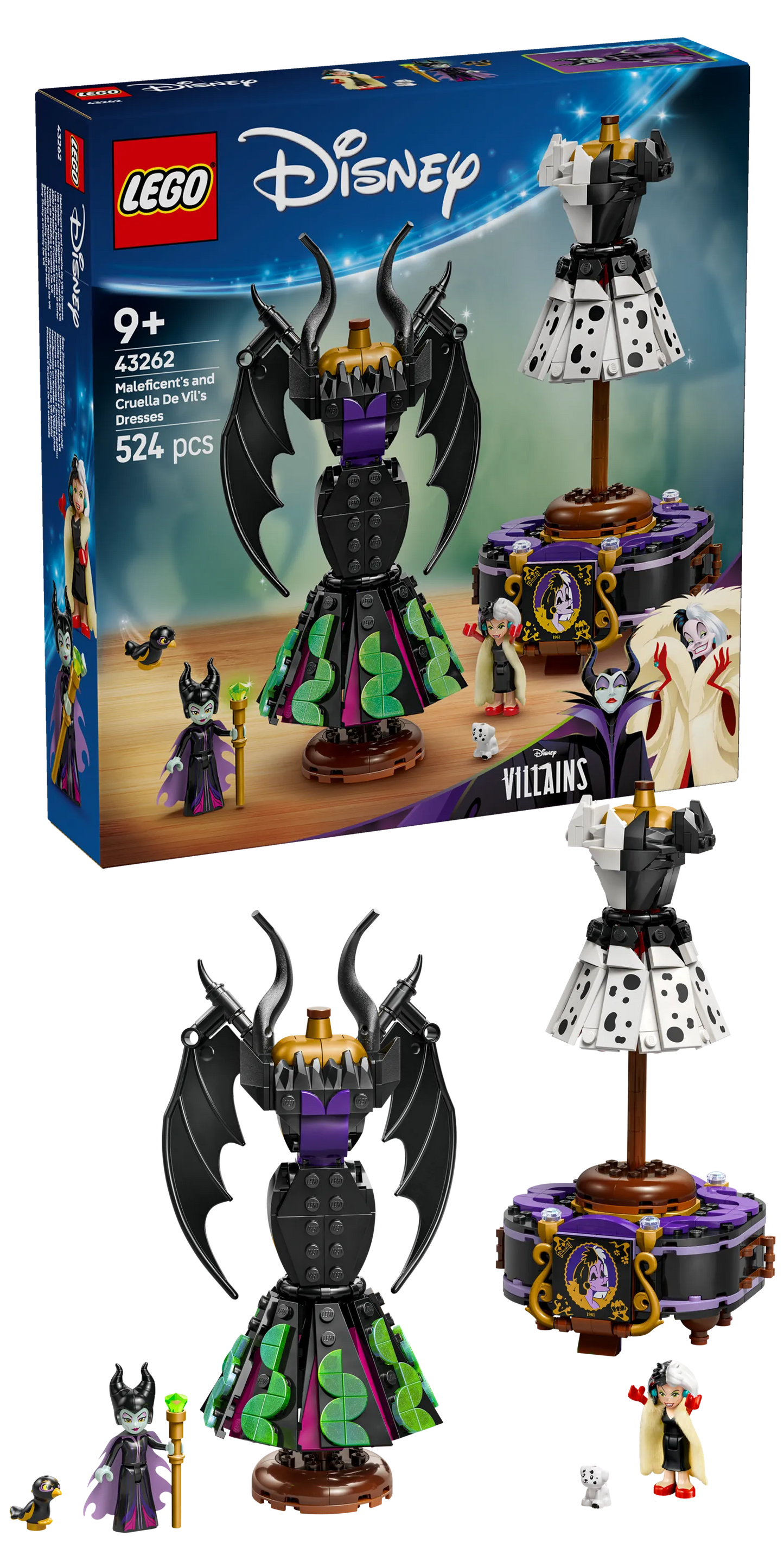 LEGO Die Kleider von Maleficent und Cruella De Ville 43262 Disney