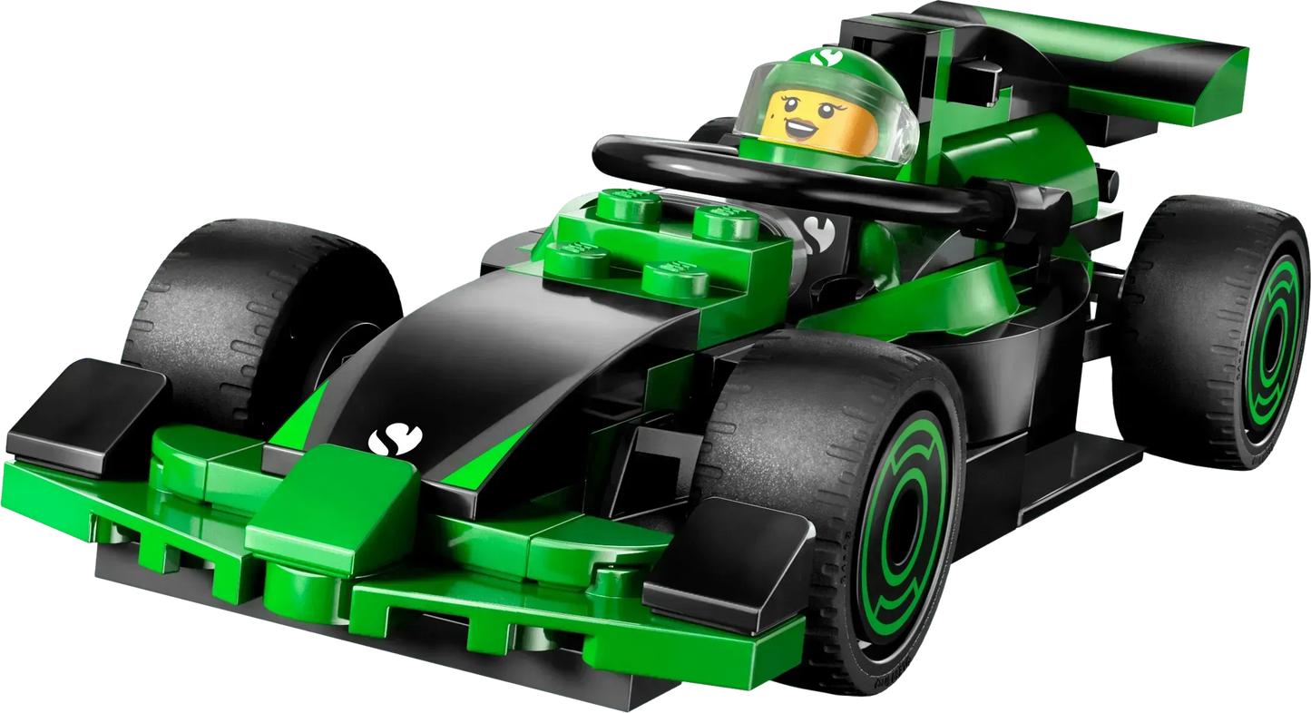 LEGO F1 Startlinie mit VCARB- und Sauber-Formel-1-Autos 60474 City