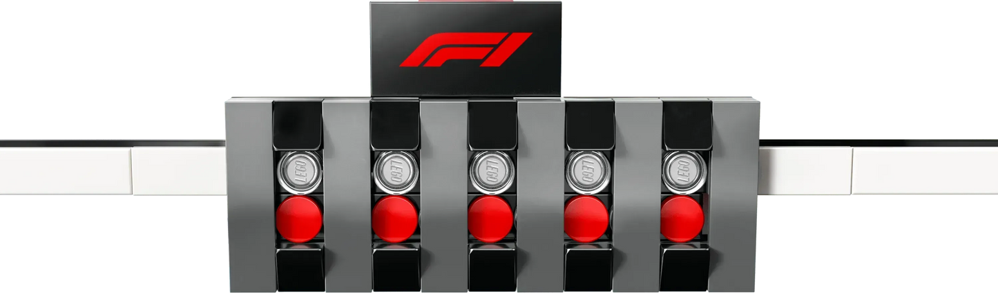 LEGO F1 Startlinie mit VCARB- und Sauber-Formel-1-Autos 60474 City