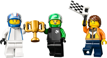 LEGO F1 Startlinie mit VCARB- und Sauber-Formel-1-Autos 60474 City