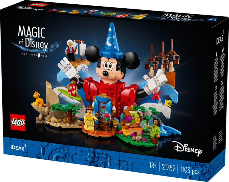 LEGO Disney 100 Celebration: Een magisch bouwavontuur 21352 Ideas (Pre-Order: oktober)