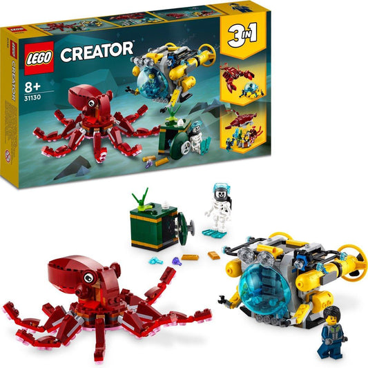 LEGO Onderzeeër met octopus 31130 Creator 3 in 1 LEGO CREATOR @ 2TTOYS LEGO €. 29.99